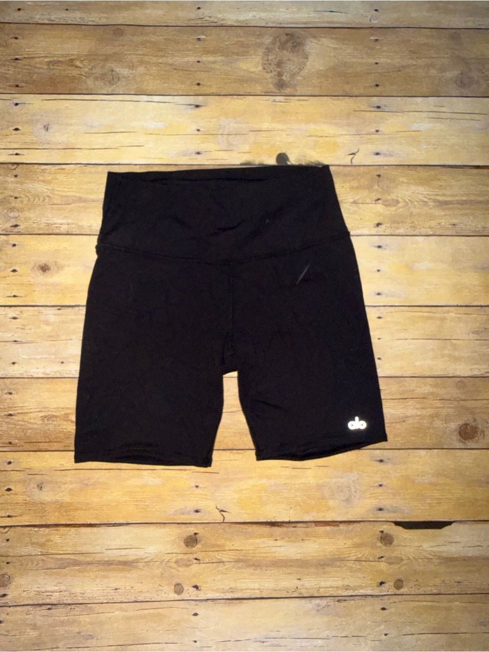 ALO Yoga Black High-Rise Bike Shorts
